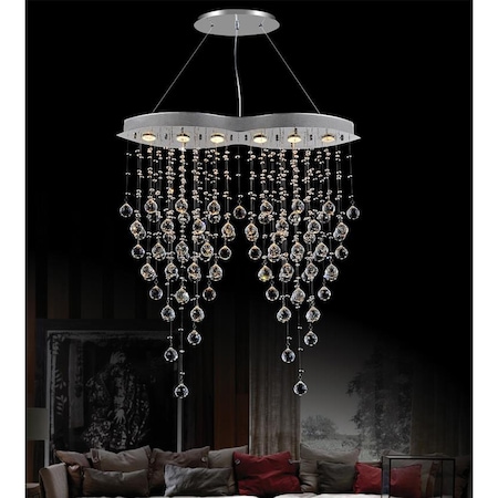 Cwi Lighting Robin 6 Light Down Chandelier With Chrome Finish 6640P32C-O